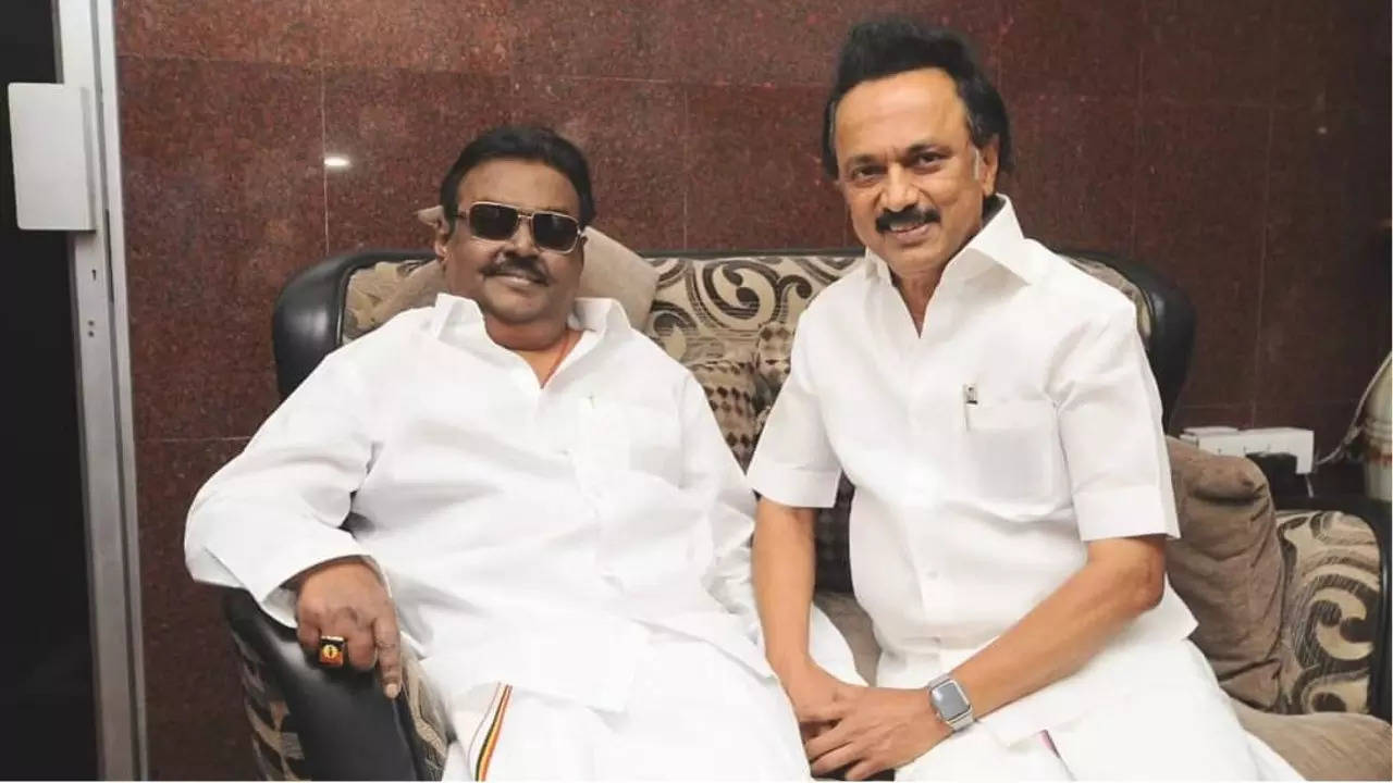 stalin with vijayakanth