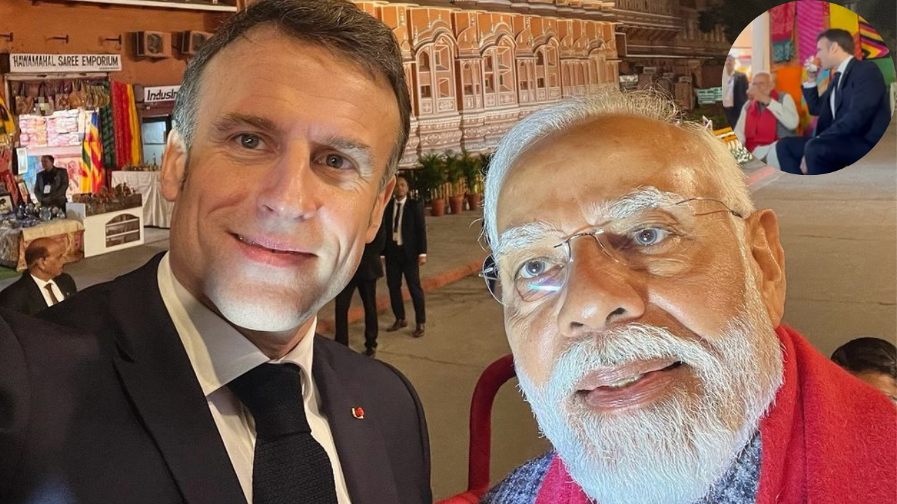 PM Modi and Emmanuel Macron