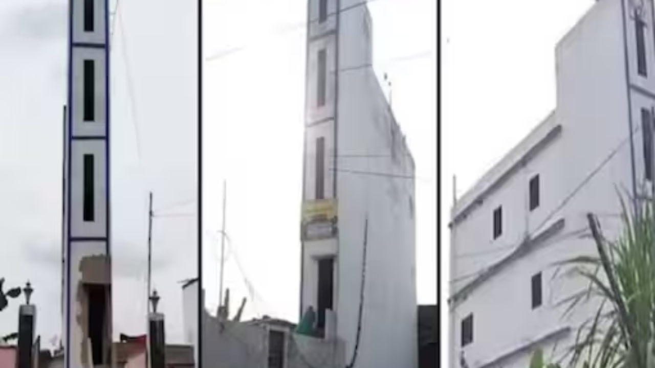 Bihar Ka Burj Khalifa: Man Builds 5-Storey House On 6-Foot Land. Watch  Viral Video