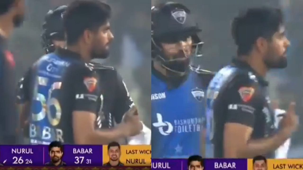 Babar Azam fights during BPL 2024 match