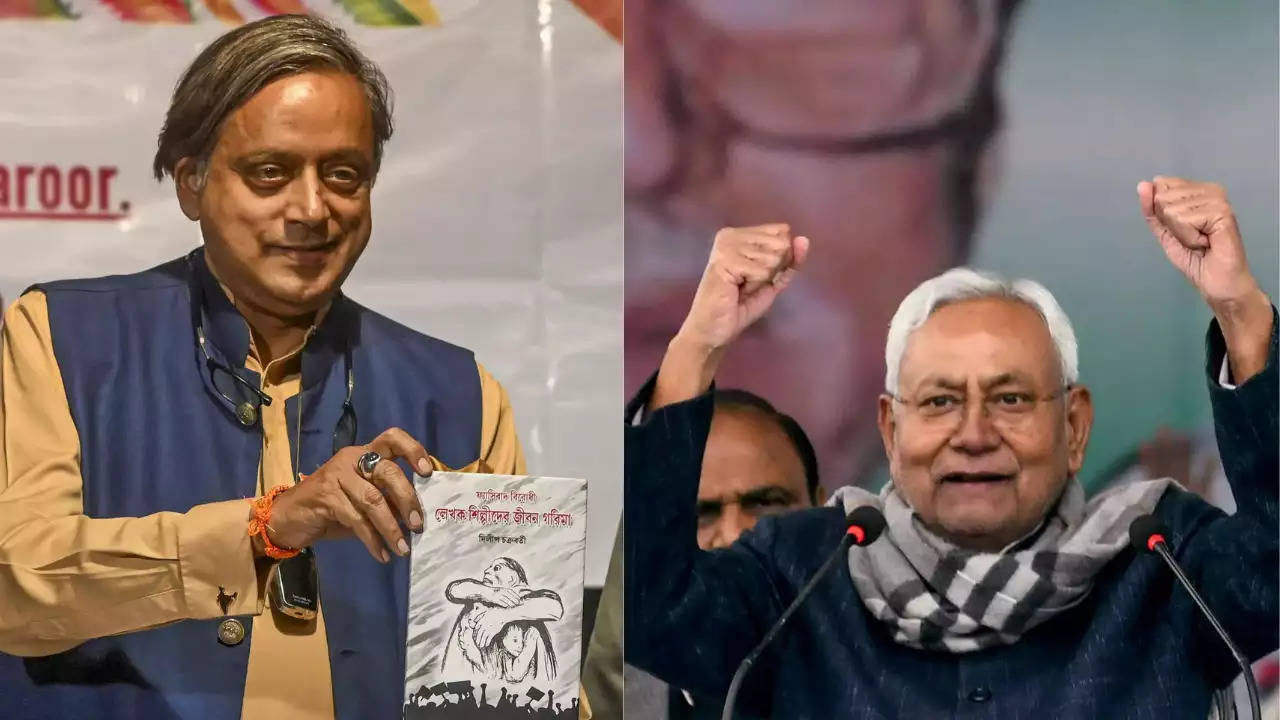 After Nitish Kumar's Return To NDA, Shashi Tharoor Takes 'Word Of The Day' Swipe