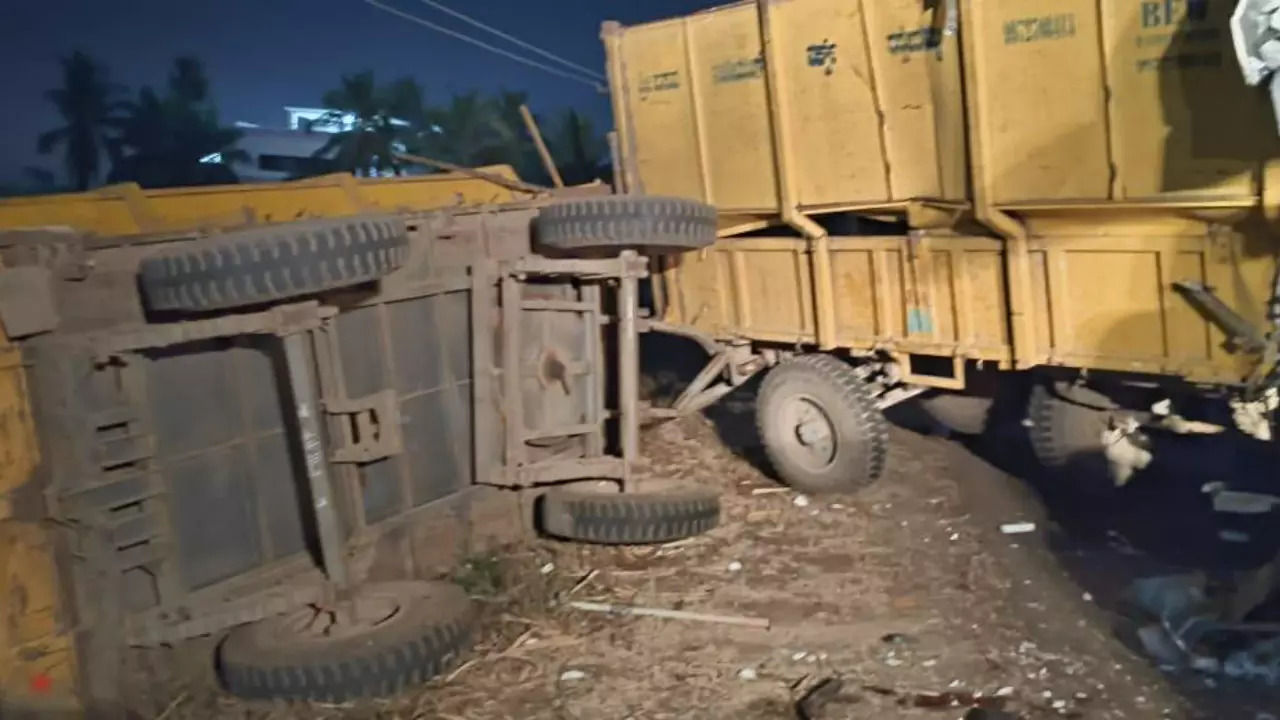 School Bus-Tractor Collision In Karnataka's Bagalkot