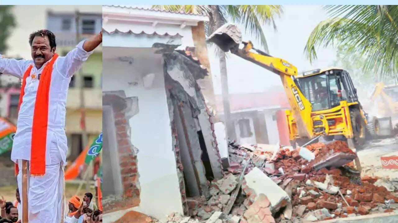 Telangana BJP MLA Katipally Venkataramana Reddy Voluntarily Demolishes ...