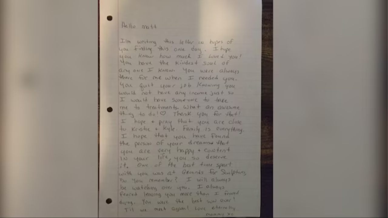 The Letter Shared By The Reddit User