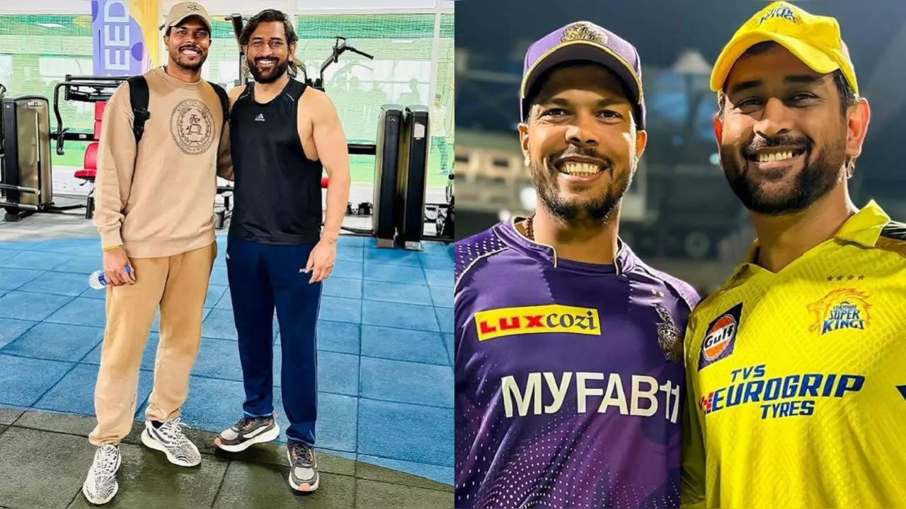 Umesh Yadav's caption for picture with MS Dhoni goes viral.