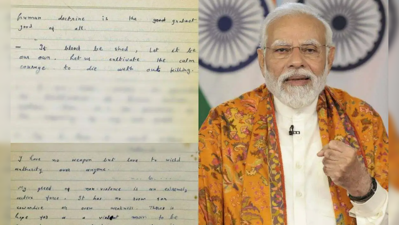 Pages from PM Modi's diary surface online