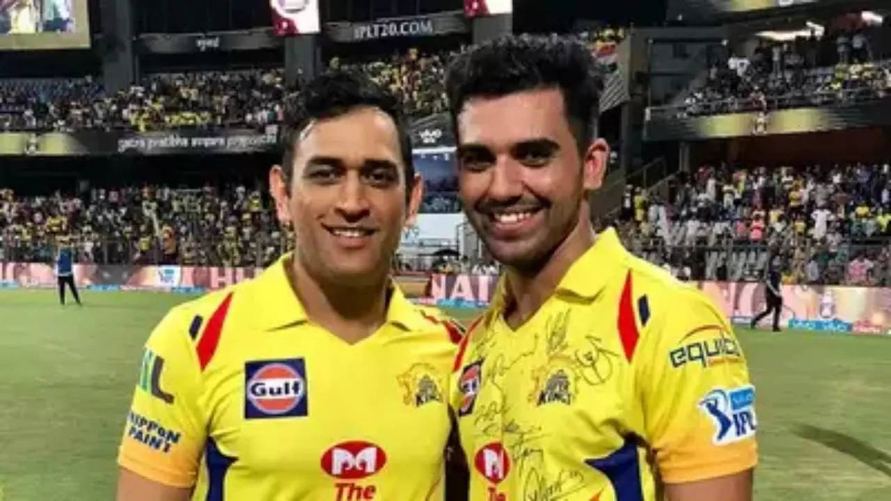 MS Dhoni Deepak Chahar