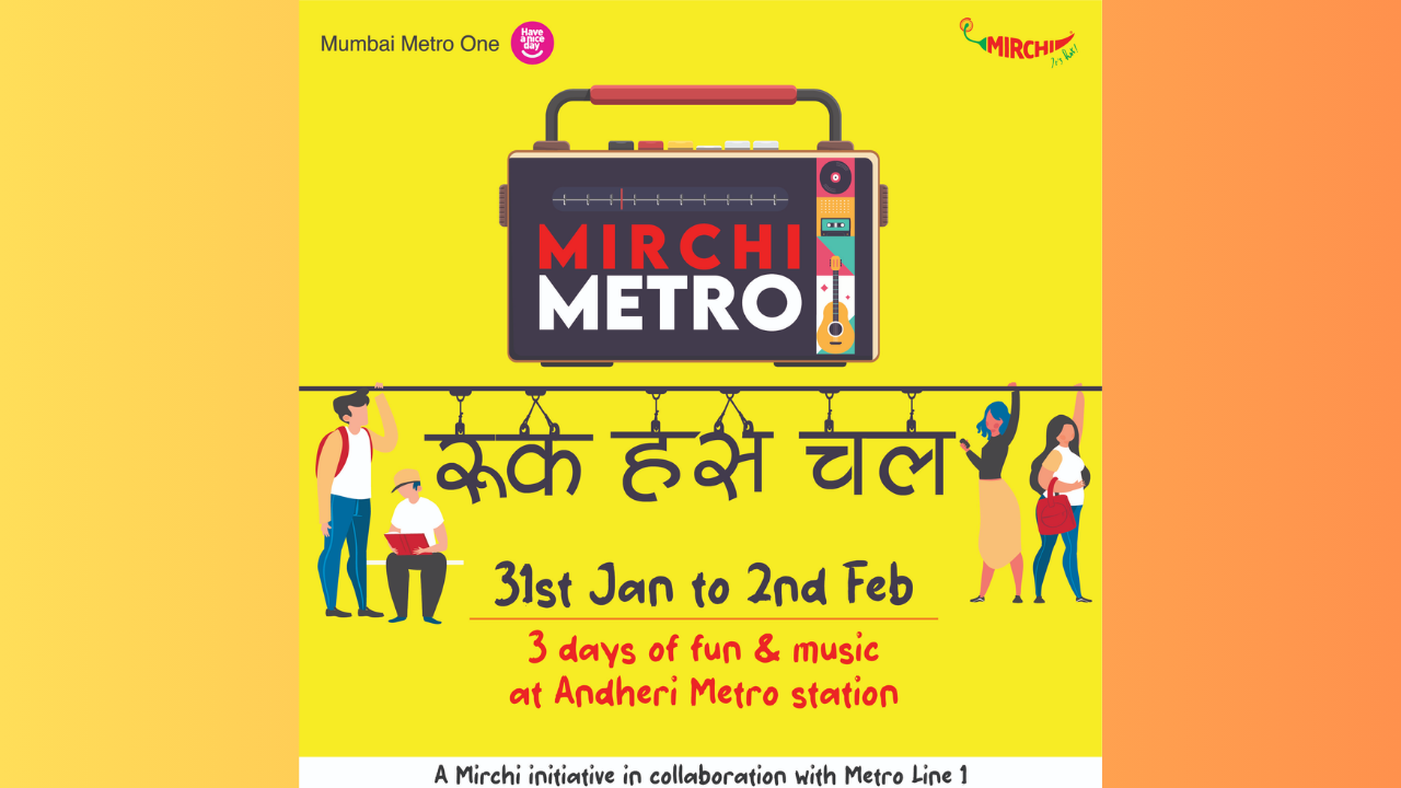 Mumbai's busiest metro station set to host three days of live radio extravaganza and interactive activities led by the team from Mirchi 98.3