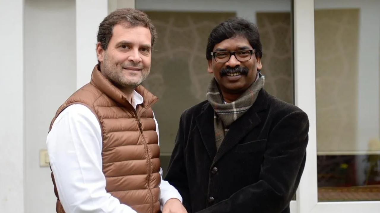 rahul gandhi hemant soren