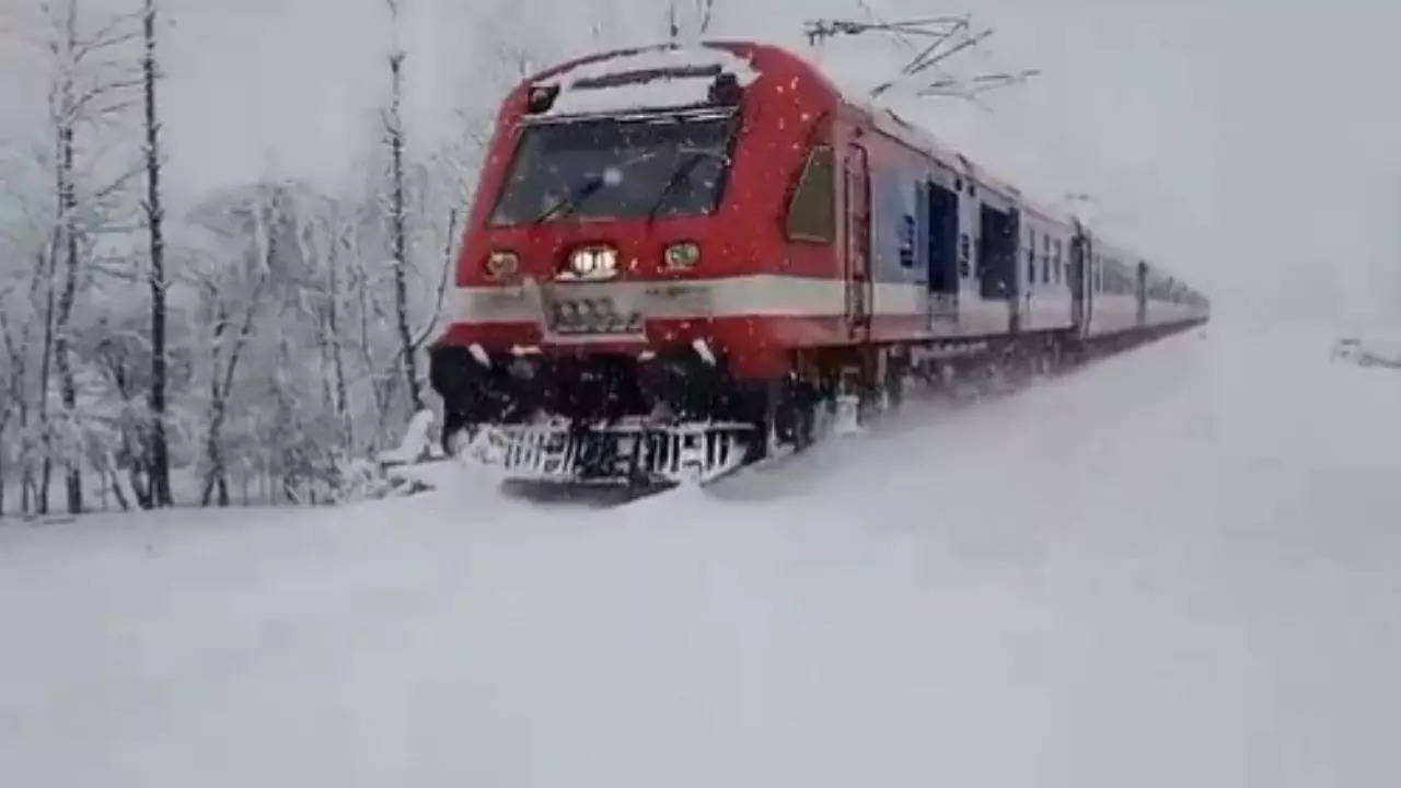 Snowfall in Kashmir, Ladakh.