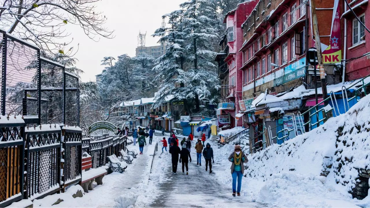 Shimla received its first snowfall this week. Credit: iStock