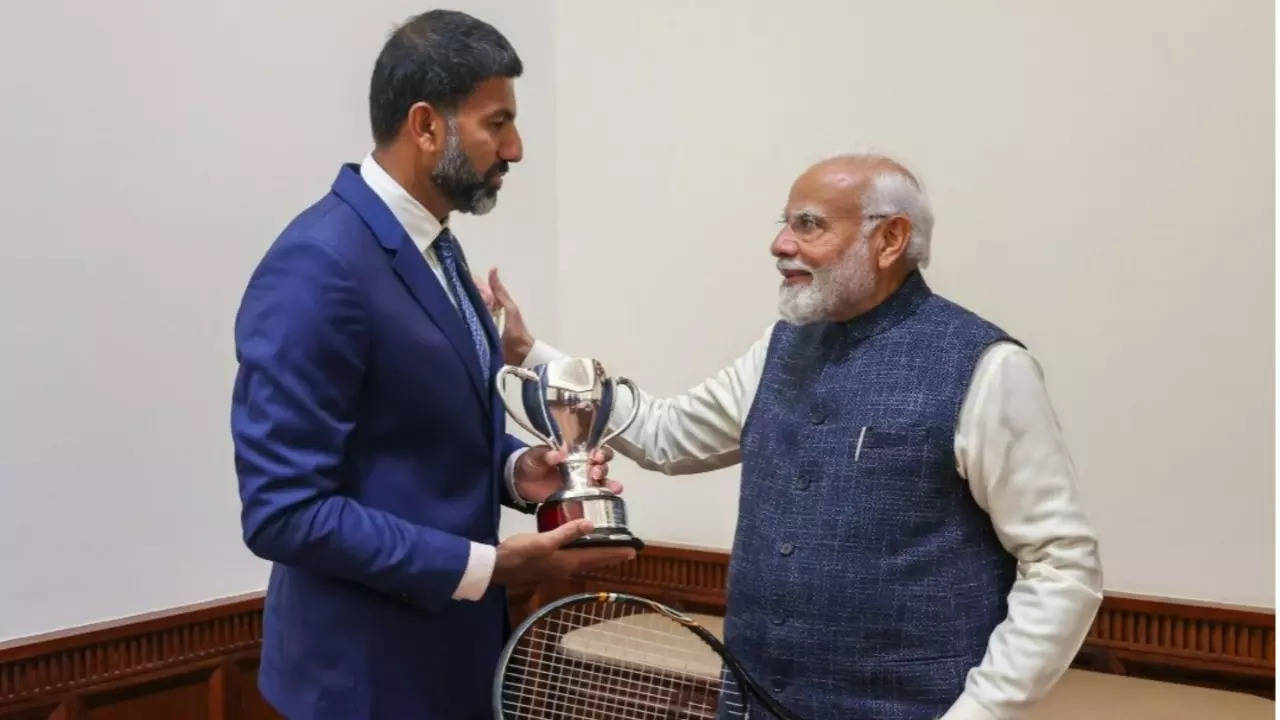 Rohan Bopanna Meets With Prime Minister Narendra Modi After Australian Open Triumph