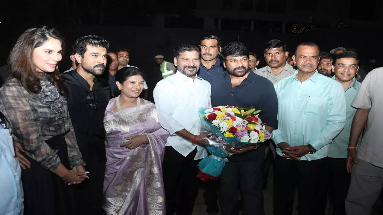 CM Revanth Reddy attended a dinner hosted by Megastar Chiranjeevi