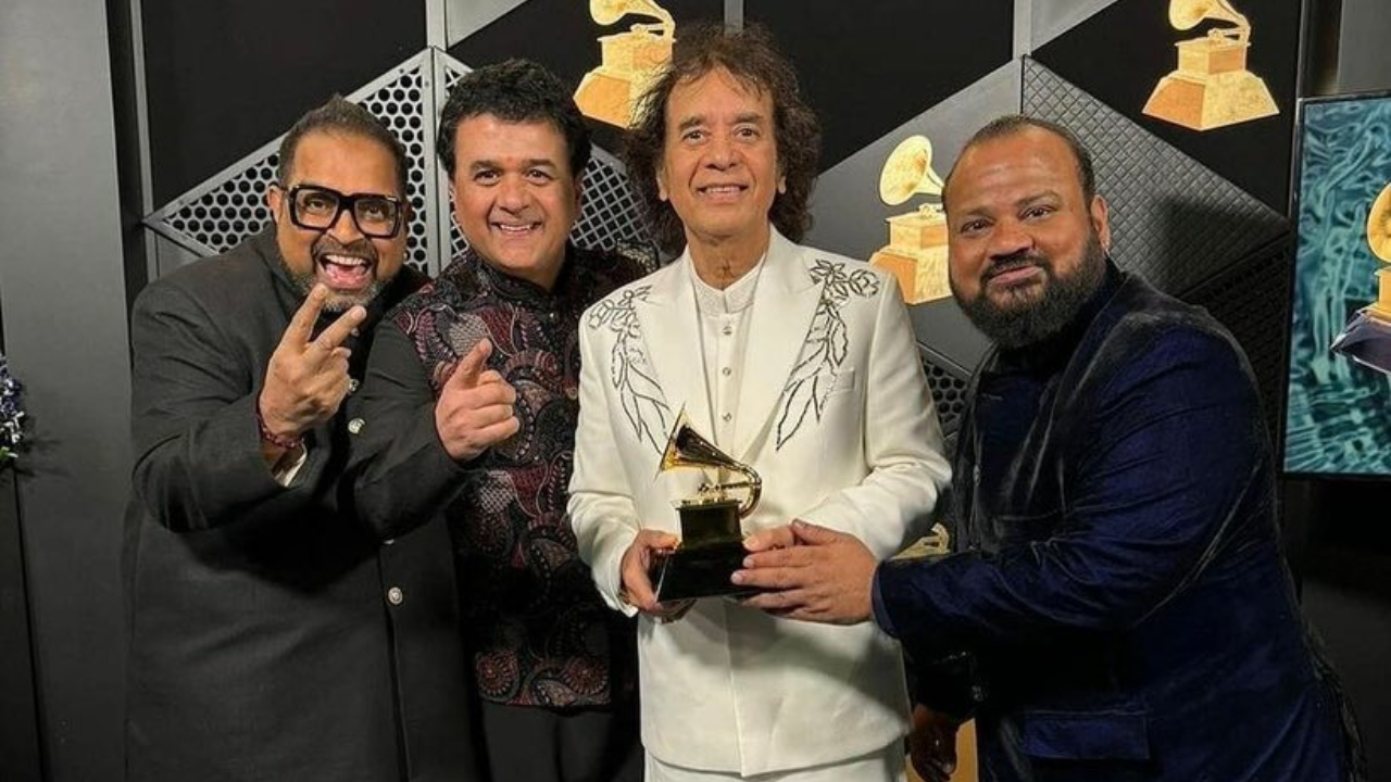 Grammy Awards 2024 Zakir Hussain, Shankar Mahadevan Represent Indian