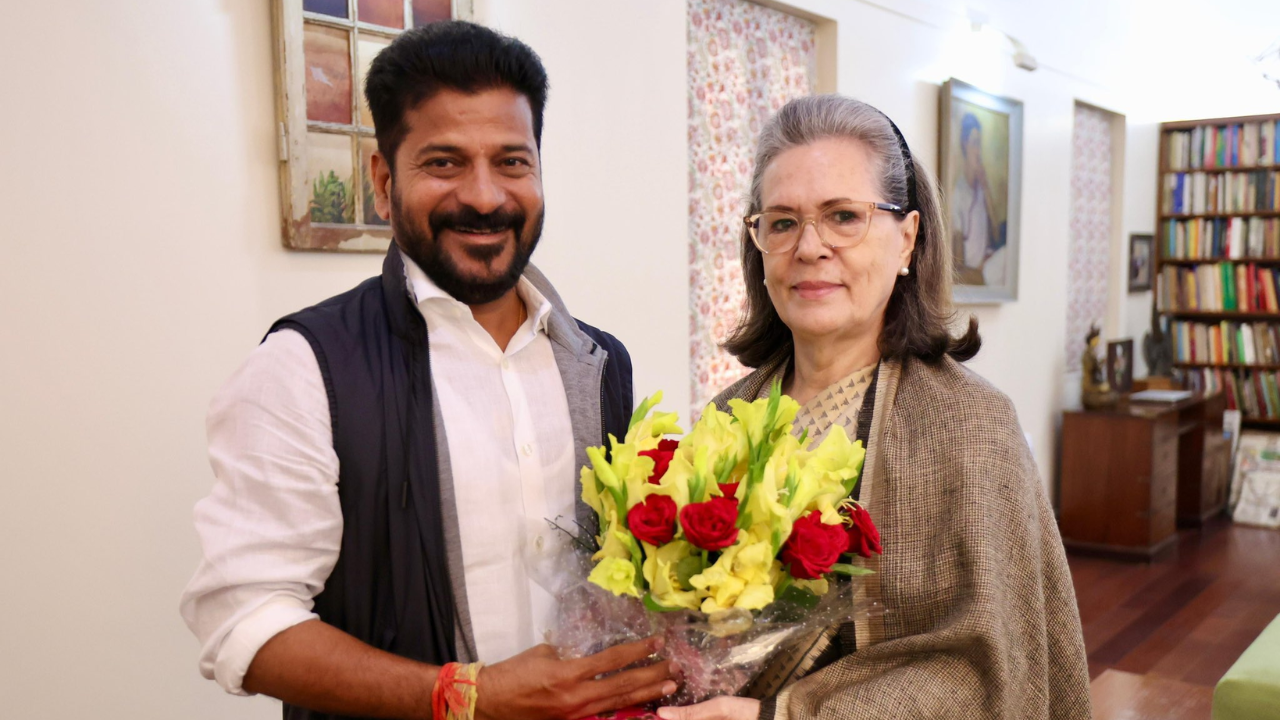 revanth reddy, sonia gandhi