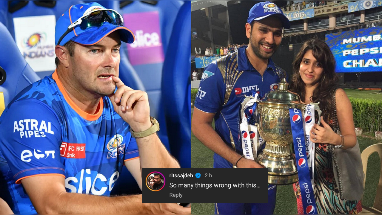 Ritika Sajdeh's Comment On Boucher’s Interview Talking About MI’s Decision To Replace Rohit As Captain Goes Viral