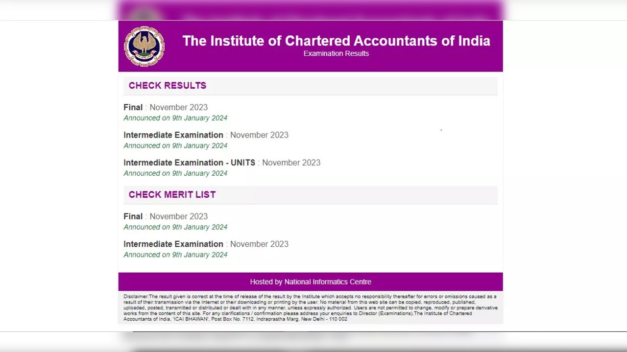 CA Foundation Result 2023 Highlights ICAI CA Foundation Result released on icainicin Direct link to check