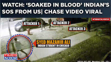 Indian Student Bleeds Profusely After Horrifying Attack in US  Video Of Chase Assault Viral  Watch
