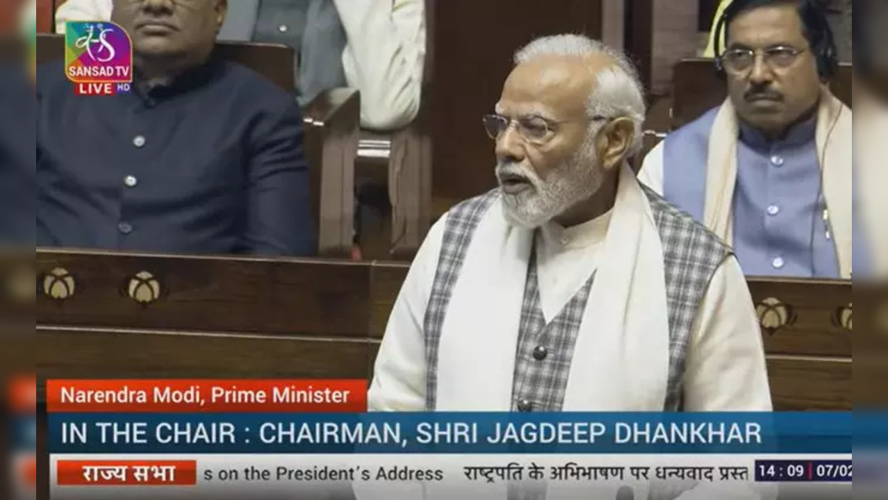 PM Modi Replies To Motion Of Thanks In Rajya Sabha