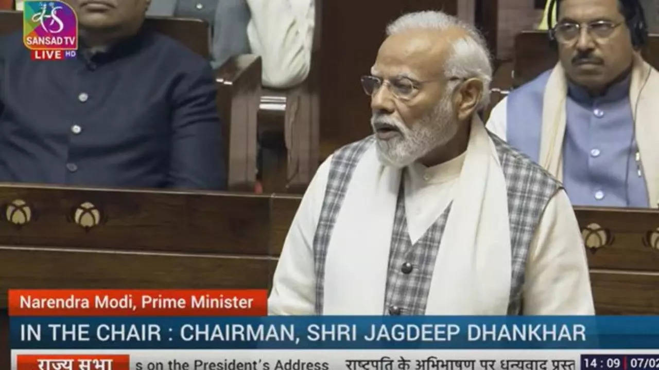 PM Modi in Rajya Sabha