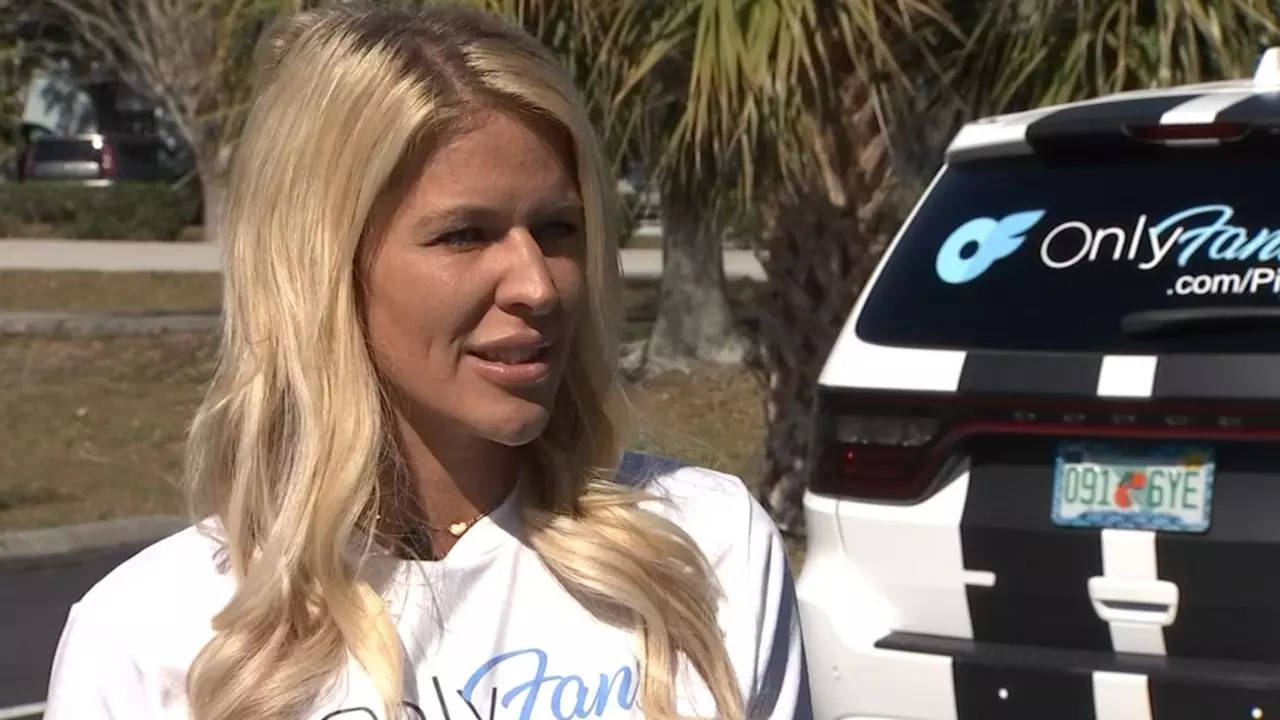 Michelle and Randy Cline's vehicles bear decals promoting her OnlyFans page 'Piper Fawn'. | Courtesy: WFTV