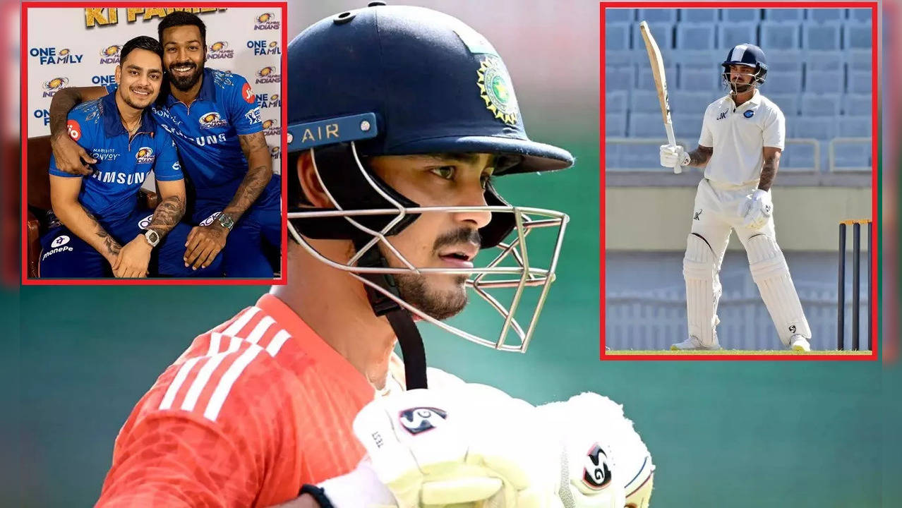 Ishan Kishan training with Hardik Pandya in Baroda.