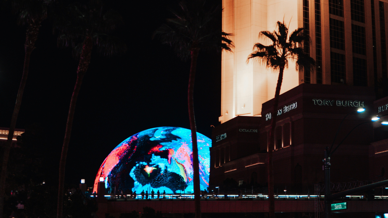 Man climbed on top of the Las Vegas Sphere