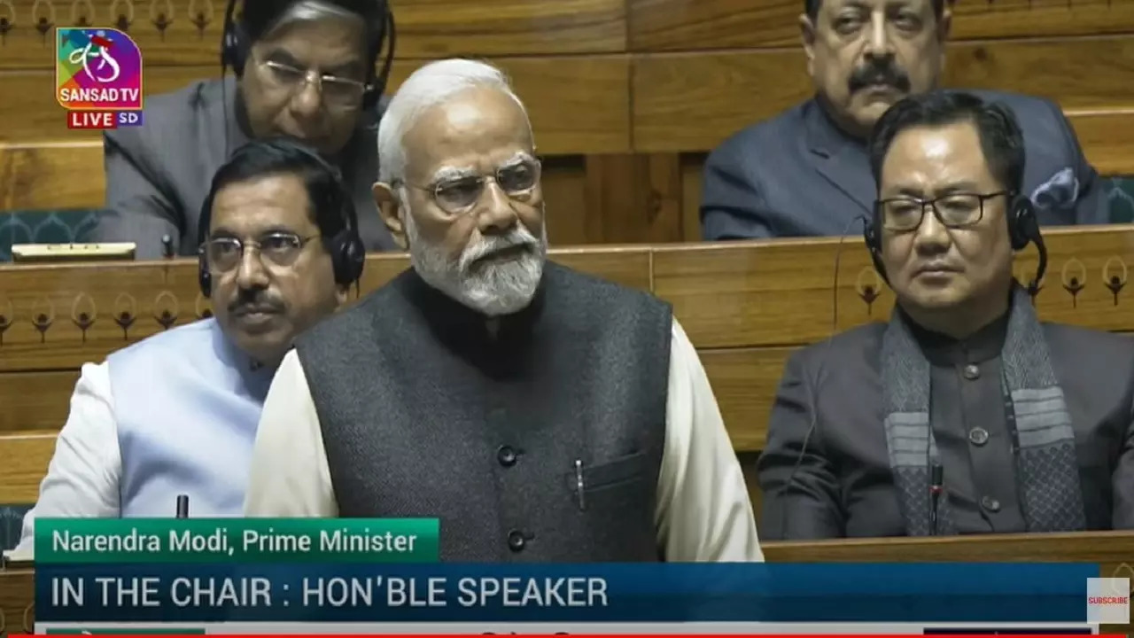 pm modi lok sabha speech