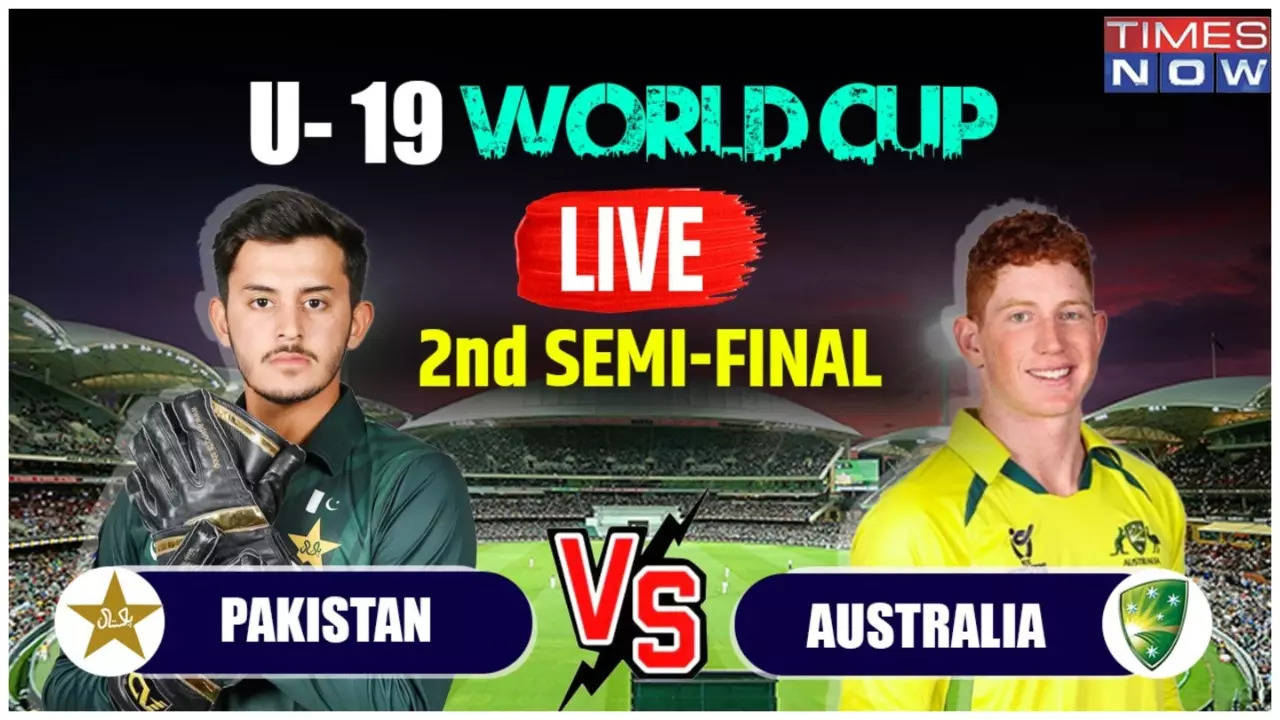 AUS U19 vs PAK U19 LIVE Score, U19 World Cup SemiFinal Thrilling