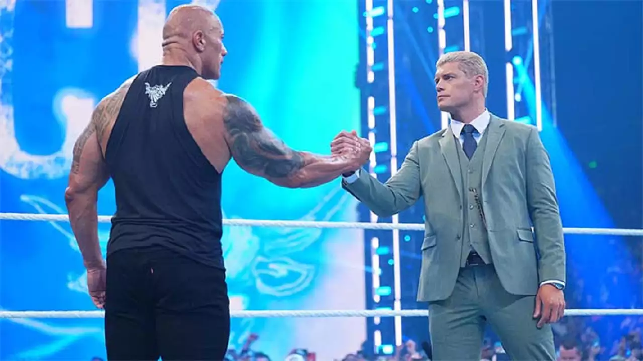 The Rock and Cody Rhodes