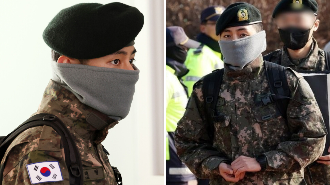 BTS' V Looks Breathtaking Despite Hiding His Face In New Military Pics