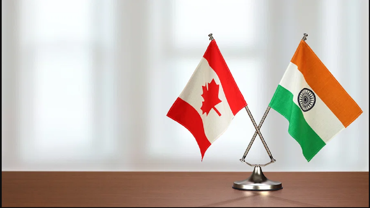 India-Canada Flags