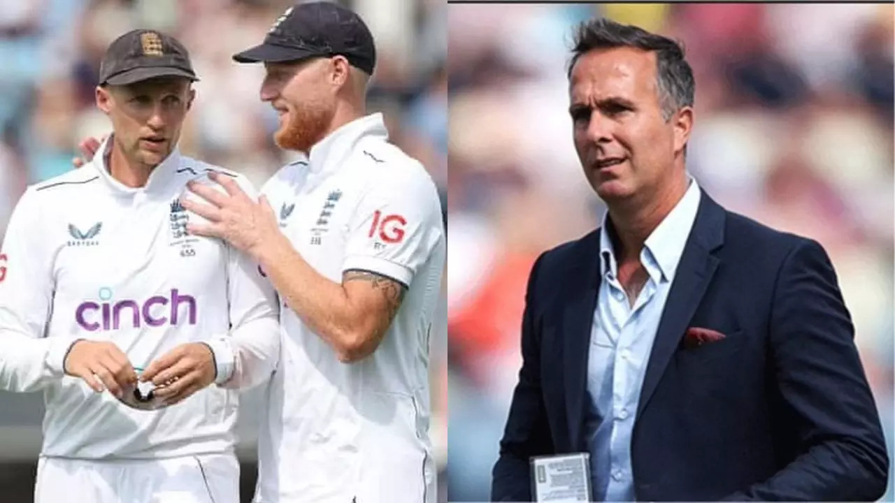 Joe Root, Ben Stokes, Michael Vaughan