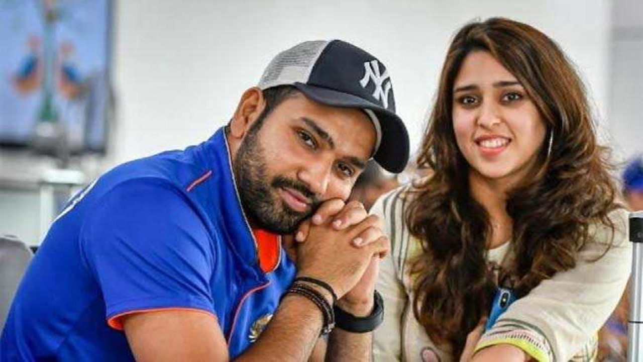 Rohit Sharma with Wife Ritika Sajdeh