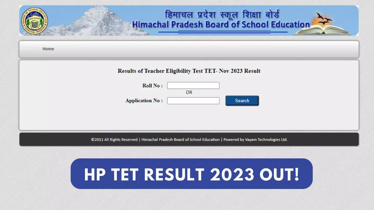 HP TET Result 2024 Released on hpbose.org, Direct Link