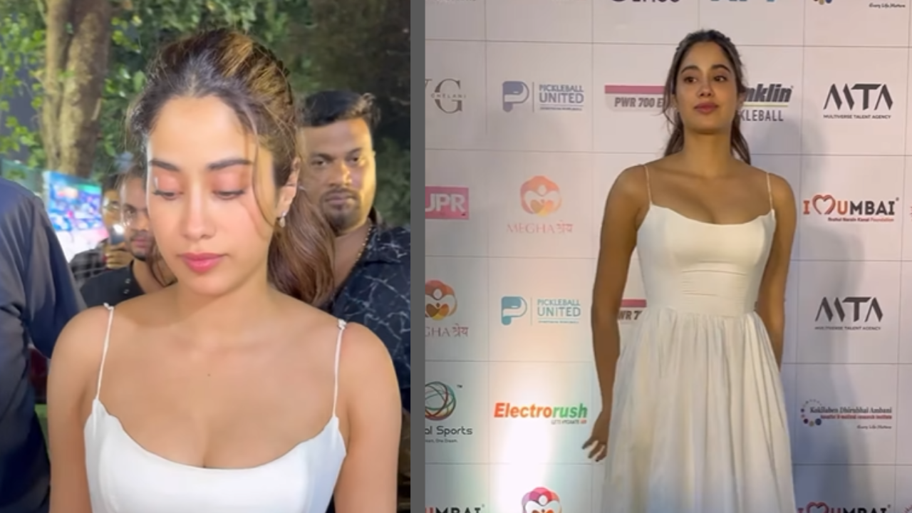 Janhvi Kapoor's chic midi dress