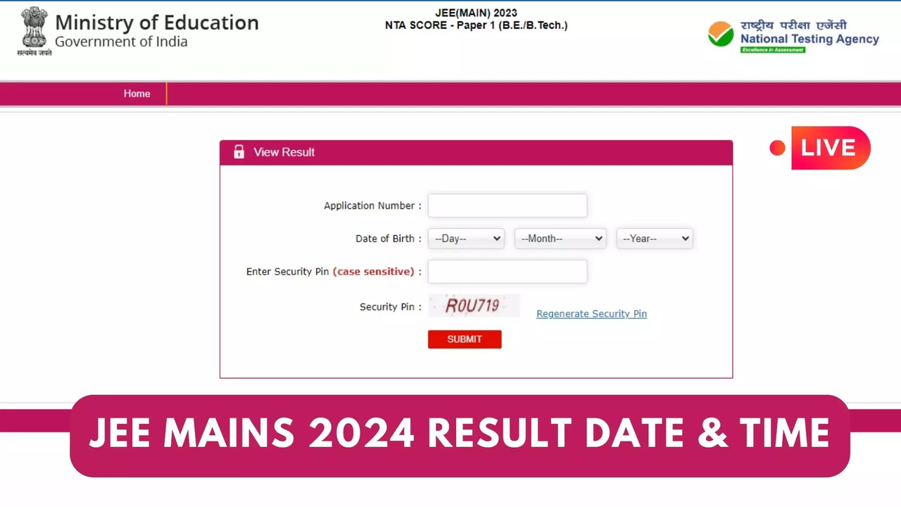 JEE Main Result 2024 DECLARED highlights JEE Mains paper 2 result shortly on jeemainntaacin Toppers Where to Check Cut Off for JEE Advanced and More