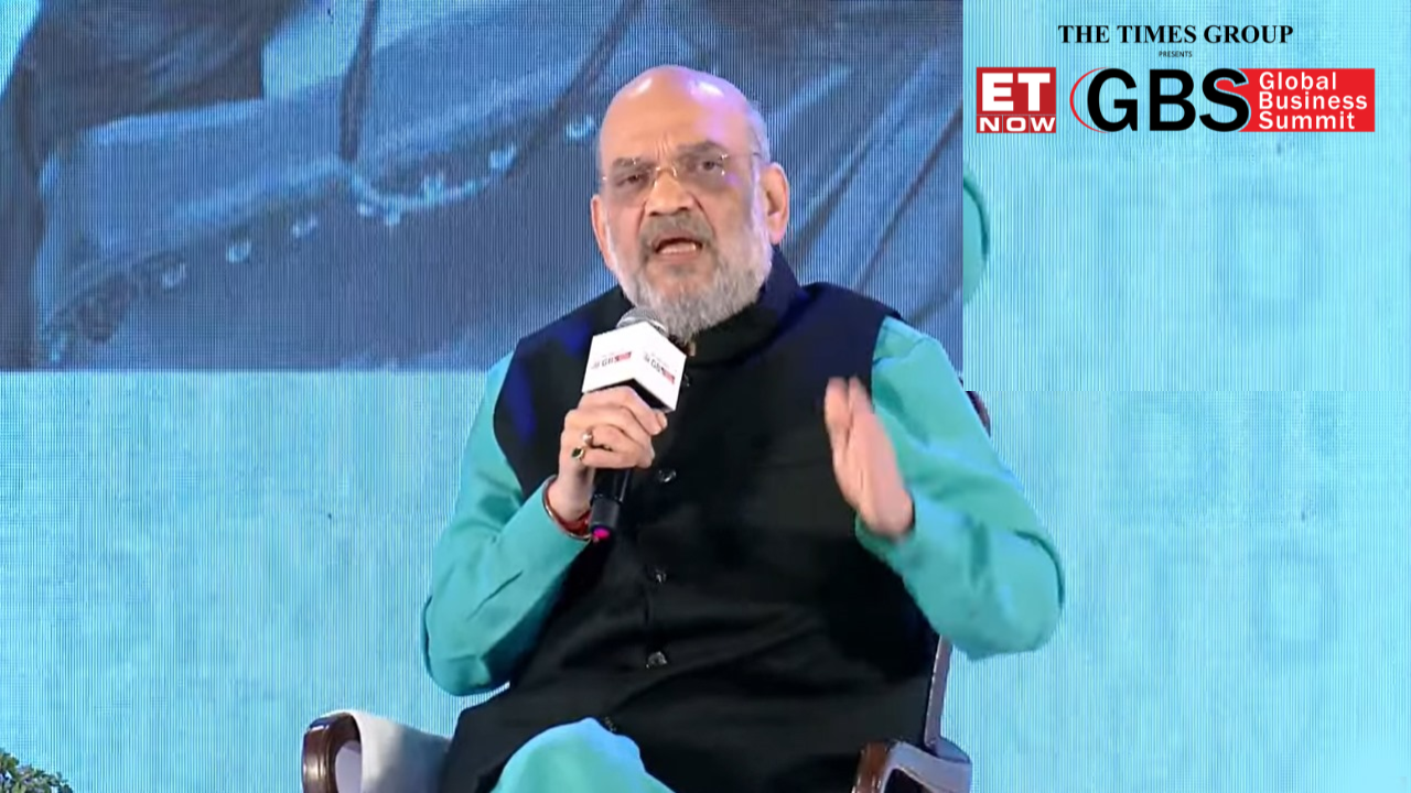 Union Home Minister Amit Shah at the ET Now Global Business Summit 2024