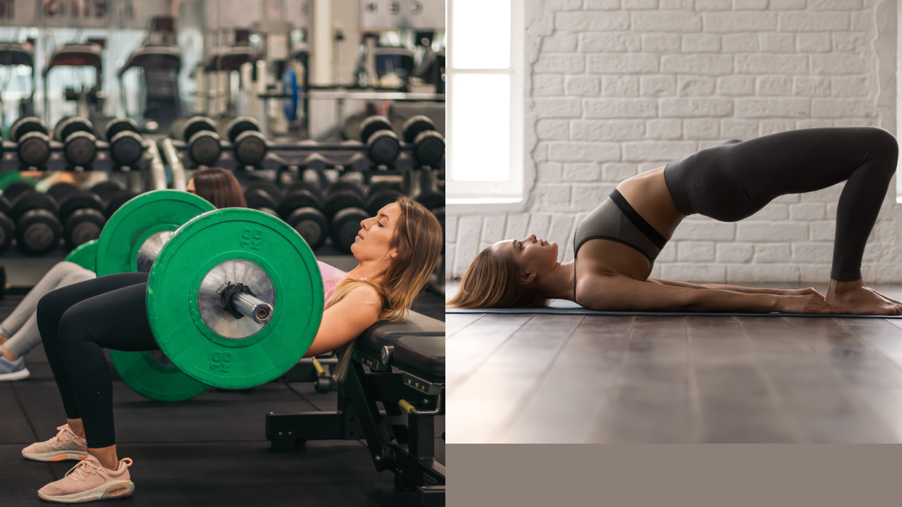 Hip thrusts vs Glute bridges: Which is better? Pic Credit: Canva