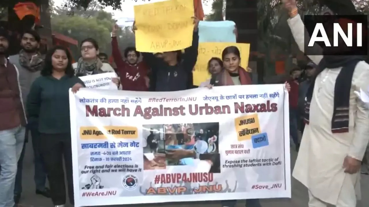 JNU protest ABVP