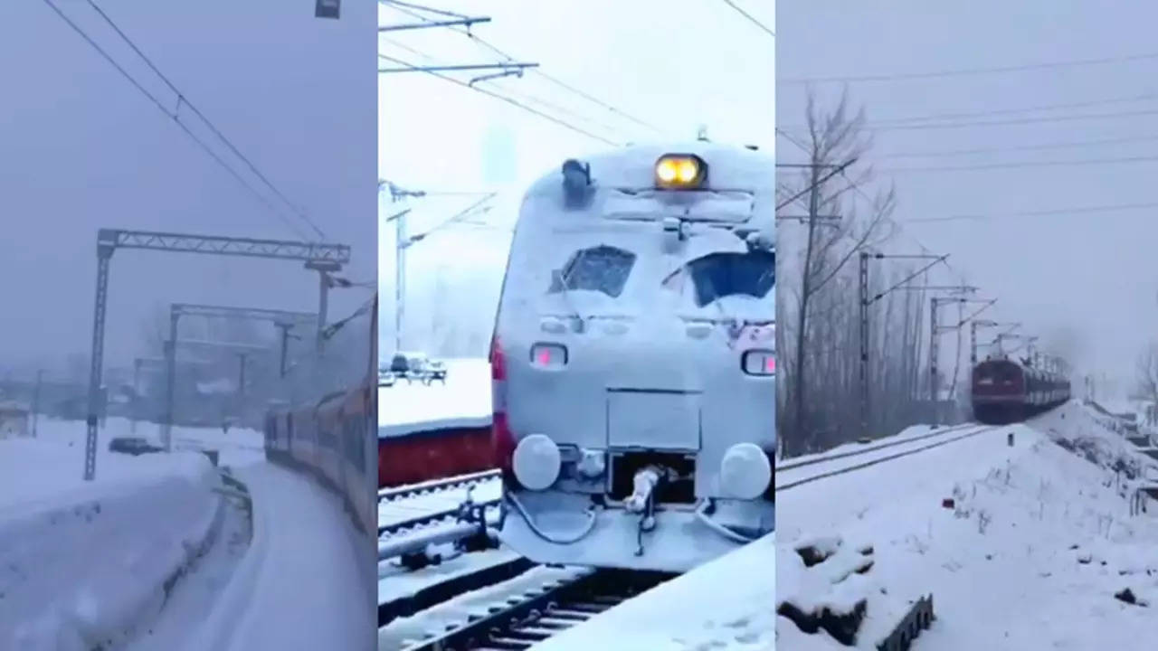 Train Snowfall Video