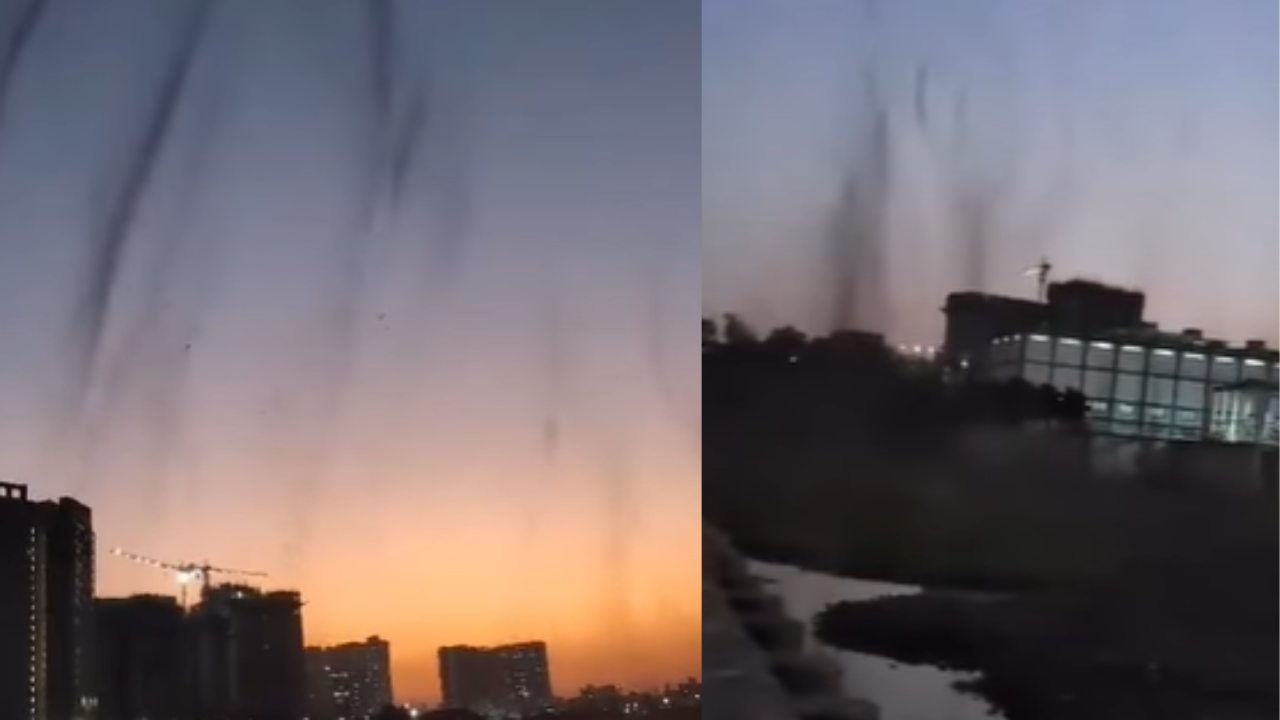 Pune: Mosquito Tornado Swirls Over Mutha River Near Keshavnagar, Kharadi, Video Goes Viral