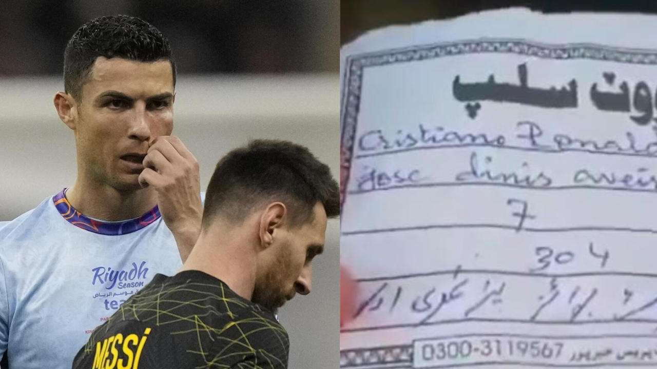 Messi and Ronaldo's names on the Pakistan election
