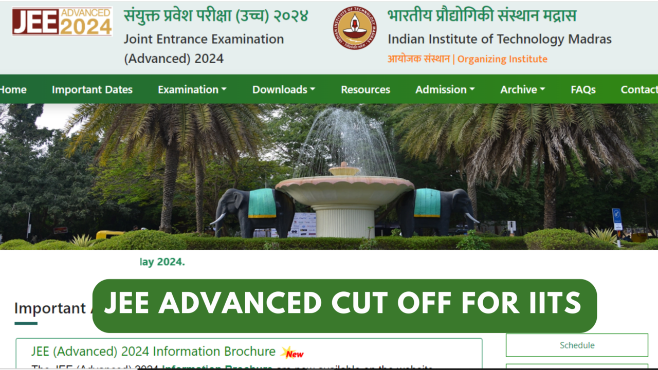 JEE Mains 2024 Result Expected JEE Advanced Cut off for IITs, Category