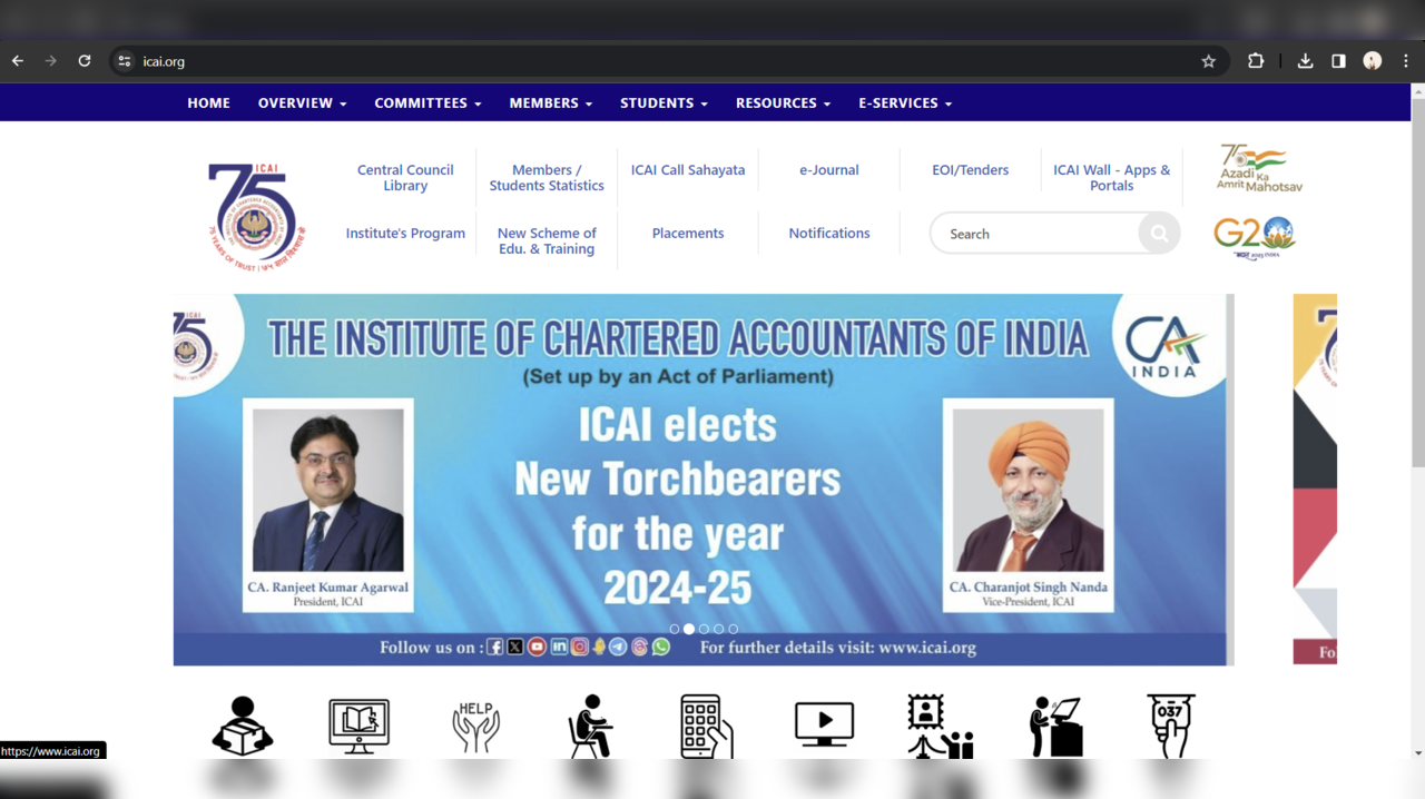 ICAI New President 2024