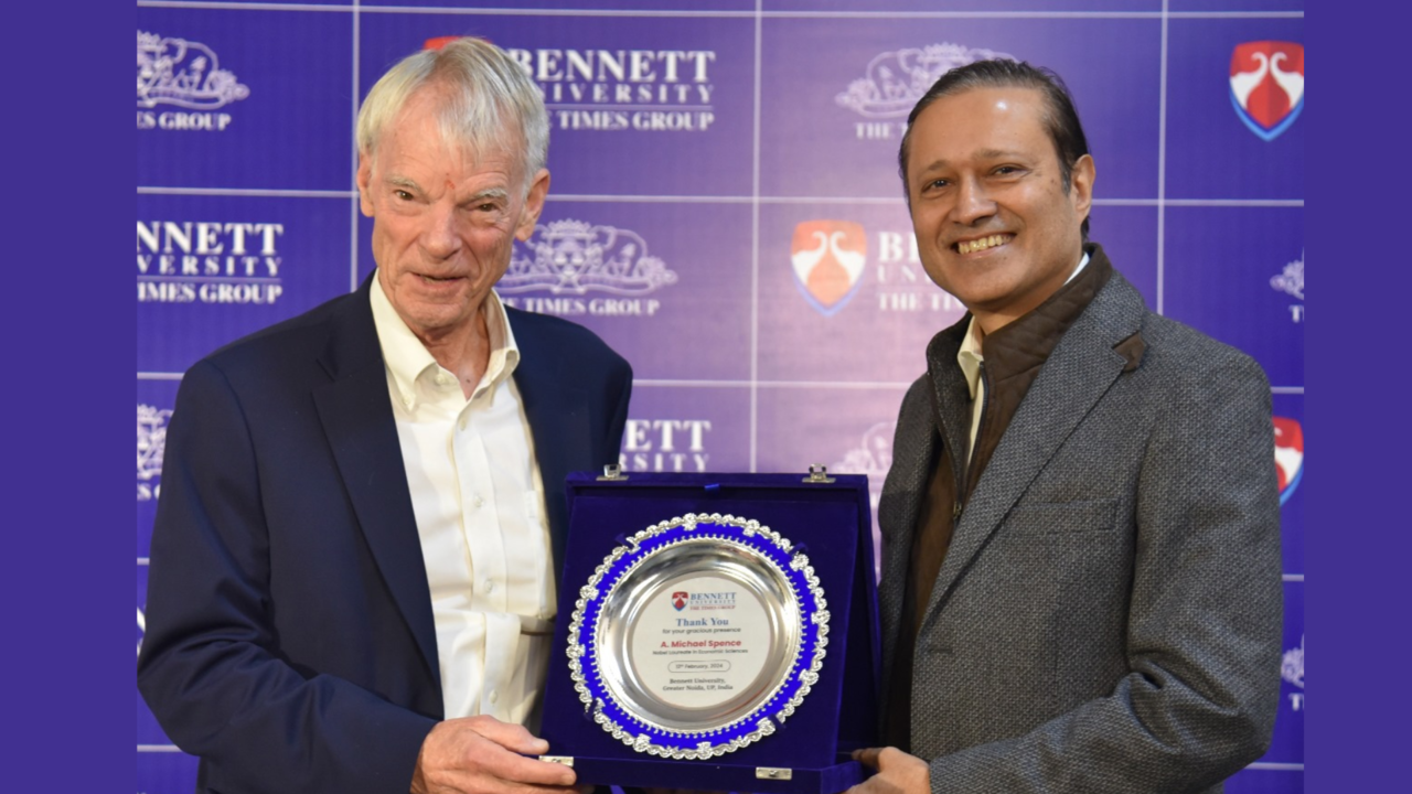 Nobel Laureate Prof. Michael Spence Visits Bennett University, says major economy with highest growth rate is India