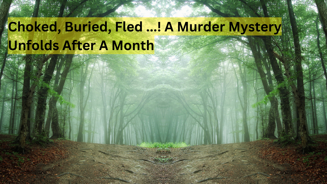 Choked, Buried, Fled ...! A Murder Mystery Unfolds After A Month