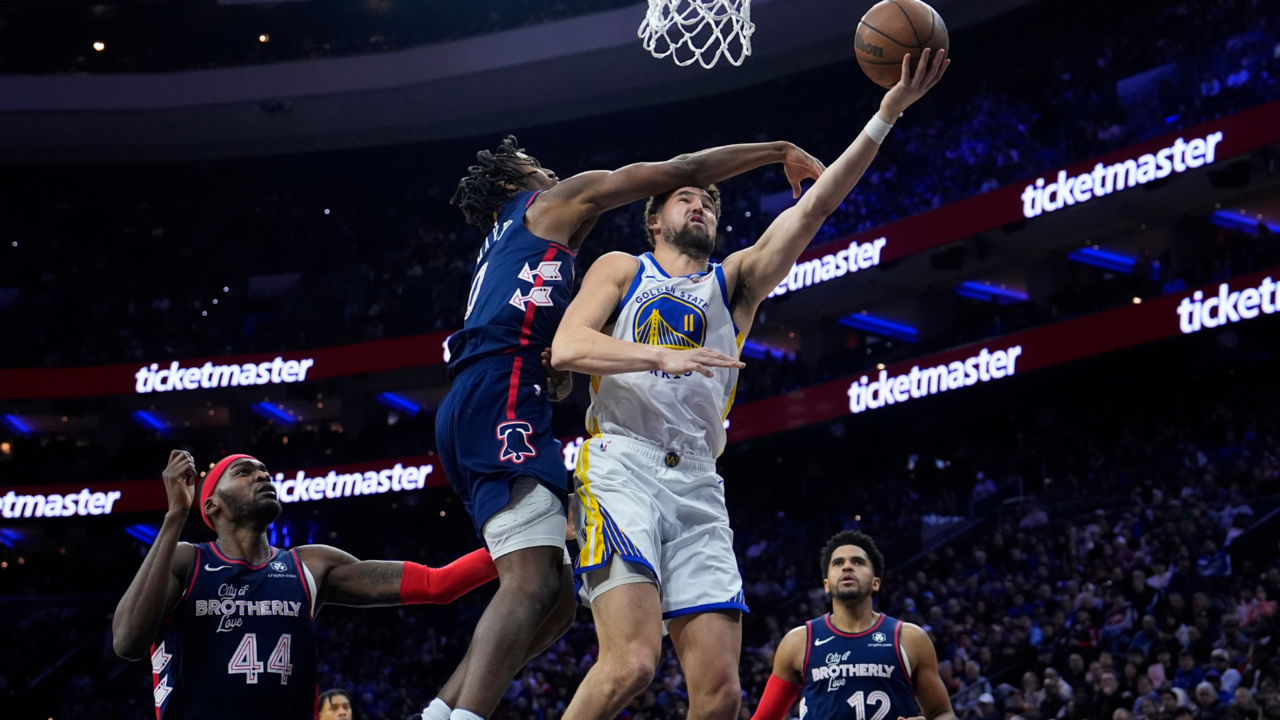 Golden State Warriors Guard Klay Thompson In Action