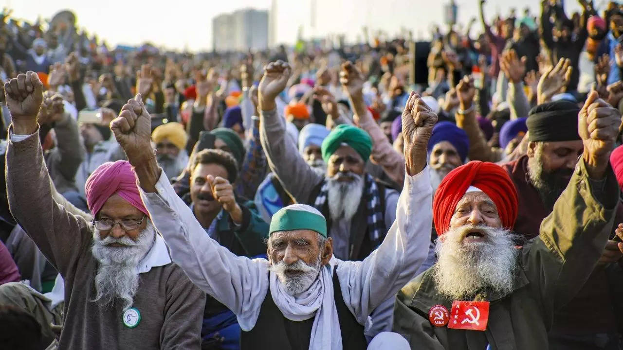 Farmers protest