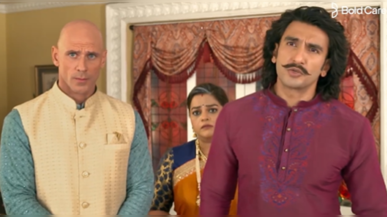 Ranveer Singh, Johnny Sins appear in new Bold Care ad.